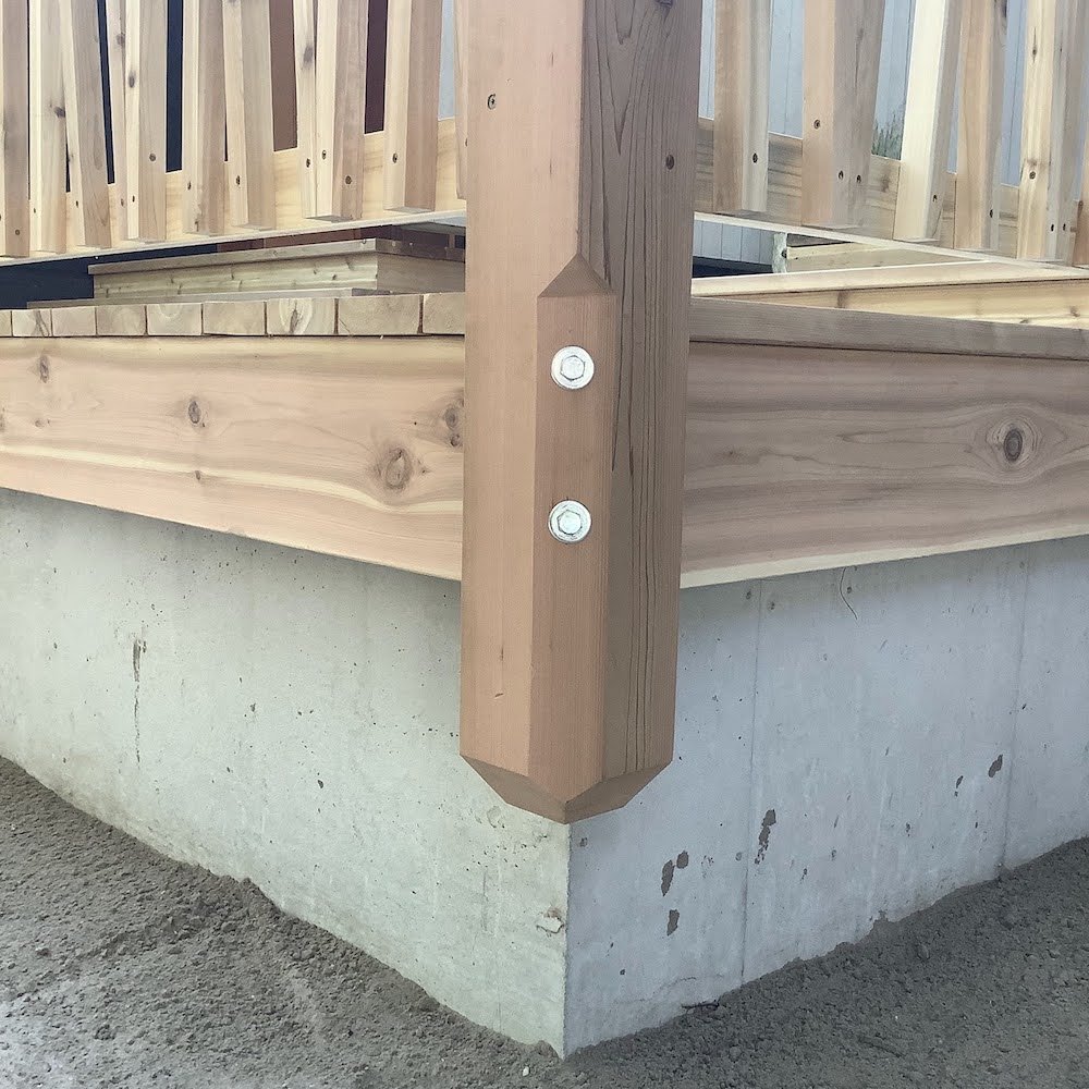 Cedar Railing and Deck