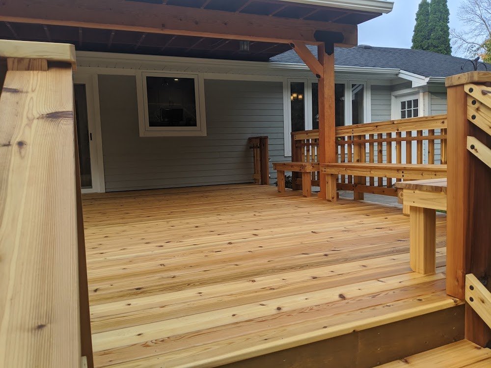 Western Red Cedar Deck - Burlington